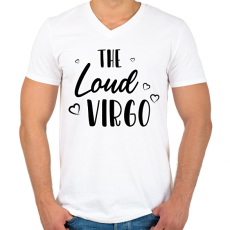PRINTFASHION A lármás szűz - Férfi V-nyakú póló - Fehér