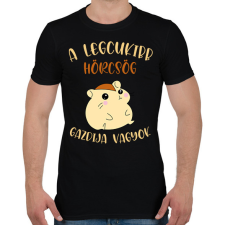 PRINTFASHION A legcukibb hörcsög gazdija - Férfi póló - Fekete férfi póló