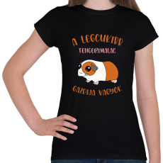 PRINTFASHION A legcukibb tengerimalac gazdija - Női póló - Fekete