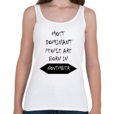 PRINTFASHION A legdominánsabb emberek novemberben születnek - Női atléta - Fehér