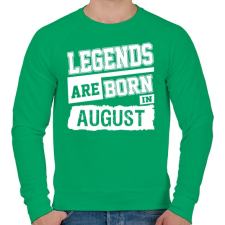 PRINTFASHION A legendák augusztusban születnek - Férfi pulóver - Zöld férfi pulóver, kardigán