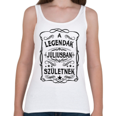 PRINTFASHION A legendák júliusban születnek - Női atléta - Fehér