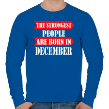 PRINTFASHION A legerősebb emberek decemberben születnek - Férfi pulóver - Királykék férfi pulóver, kardigán