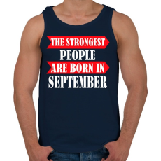 PRINTFASHION A legerősebb emberek szeptemberben születnek - Férfi atléta - Sötétkék