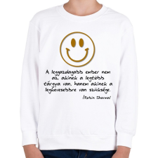 PRINTFASHION a leggazdagabb ember - Gyerek pulóver - Fehér gyerek pulóver, kardigán