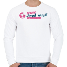 PRINTFASHION A legjobb anya a világon - Férfi pulóver - Fehér férfi pulóver, kardigán