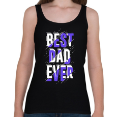 PRINTFASHION A legjobb apa - Női atléta - Fekete