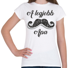 PRINTFASHION A legjobb apa - Női póló - Fehér női póló