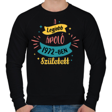PRINTFASHION A legjobb ápoló - Évszámmal - Férfi pulóver - Fekete