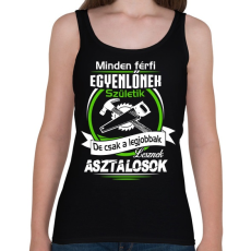 PRINTFASHION A legjobb asztalos - Női atléta - Fekete