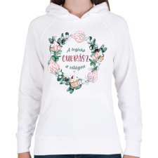 PRINTFASHION A legjobb cukrász a világon - Női kapucnis pulóver - Fehér női pulóver, kardigán