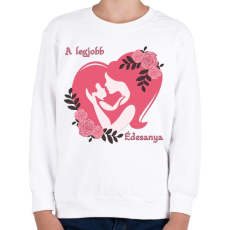 PRINTFASHION A legjobb édesanya - Gyerek pulóver - Fehér