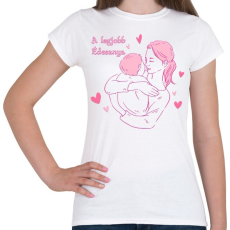 PRINTFASHION A legjobb édesanya - Női póló - Fehér