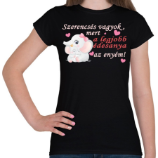 PRINTFASHION A legjobb édesanya! - Női póló - Fekete női póló