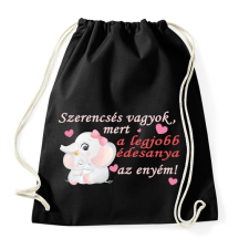 PRINTFASHION A legjobb édesanya! - Sportzsák, Tornazsák - Fekete tornazsák