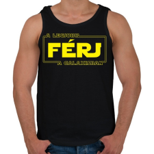PRINTFASHION A legjobb férj a galaxisban - Férfi atléta - Fekete atléta, trikó