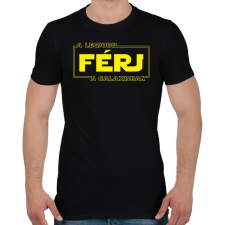 PRINTFASHION A legjobb férj a galaxisban - Férfi póló - Fekete férfi póló