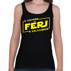 PRINTFASHION A legjobb férj a galaxisban - Női atléta - Fekete