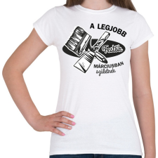 PRINTFASHION A legjobb festők - Hónappal - Női póló - Fehér női póló