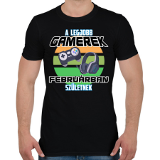 PRINTFASHION A legjobb Gamerek  - Férfi póló - Fekete férfi póló