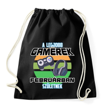 PRINTFASHION A legjobb Gamerek - Sportzsák, Tornazsák - Fekete tornazsák