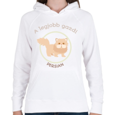 PRINTFASHION A legjobb gazdi - Persian - Női kapucnis pulóver - Fehér
