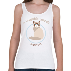 PRINTFASHION A legjobb gazdi - Ragdoll - Női atléta - Fehér
