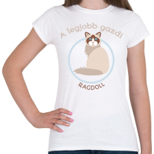 PRINTFASHION A legjobb gazdi - Ragdoll - Női póló - Fehér női póló