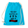 PRINTFASHION A legjobb guggolók áprilisban születnek - Sportzsák, Tornazsák - Surf blue