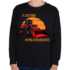 PRINTFASHION A legjobb homlokrakodós - Gyerek pulóver - Fekete