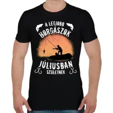PRINTFASHION a legjobb horgászok - Férfi póló - Fekete férfi póló