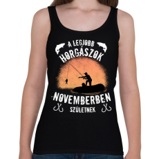 PRINTFASHION a legjobb horgászok - Női atléta - Fekete