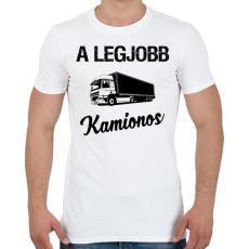 PRINTFASHION A legjobb kamionos - Férfi póló - Fehér