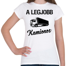 PRINTFASHION A legjobb kamionos - Női póló - Fehér női póló