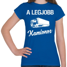 PRINTFASHION A legjobb kamionos - Női póló - Királykék női póló