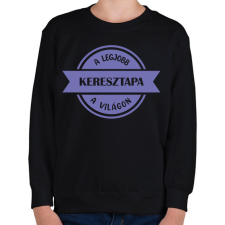 PRINTFASHION A legjobb keresztapa a világon - Gyerek pulóver - Fekete gyerek pulóver, kardigán