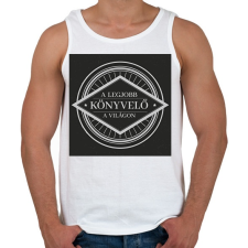 PRINTFASHION A legjobb könyvelő a világon - Férfi atléta - Fehér atléta, trikó