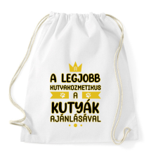 PRINTFASHION A legjobb kutyakozmetikus - Sportzsák, Tornazsák - Fehér tornazsák