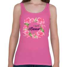 PRINTFASHION A legjobb Mama - Női atléta - Rózsaszín női trikó