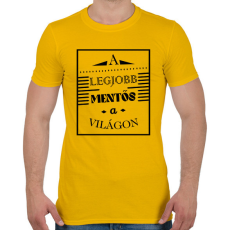PRINTFASHION A legjobb mentős - Férfi póló - Sárga