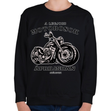 PRINTFASHION a legjobb motorosok - Gyerek pulóver - Fekete