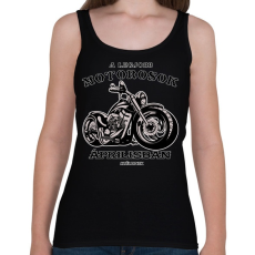 PRINTFASHION a legjobb motorosok - Női atléta - Fekete