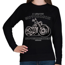 PRINTFASHION a legjobb motorosok - Női pulóver - Fekete női pulóver, kardigán