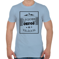 PRINTFASHION A legjobb orvos - Férfi póló - Világoskék férfi póló