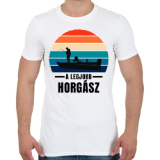 PRINTFASHION A legjobb pecás - Férfi póló - Fehér