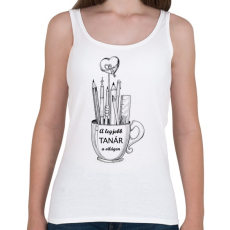 PRINTFASHION A legjobb tanár a világon - Bögrés - Női atléta - Fehér