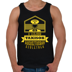 PRINTFASHION A legjobb taxisok - Hónappal - Férfi atléta - Fekete