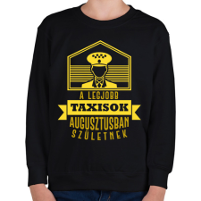 PRINTFASHION A legjobb taxisok - Hónappal - Gyerek pulóver - Fekete gyerek pulóver, kardigán