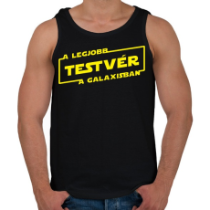 PRINTFASHION A legjobb testvér a galaxisban - Férfi atléta - Fekete