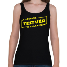 PRINTFASHION A legjobb testvér a galaxisban - Női atléta - Fekete